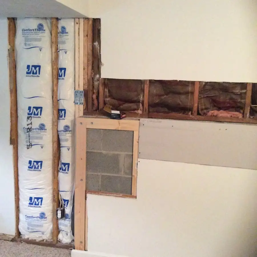 Wall insulation replacement during Contents Cleaning & Restoration in Vienna